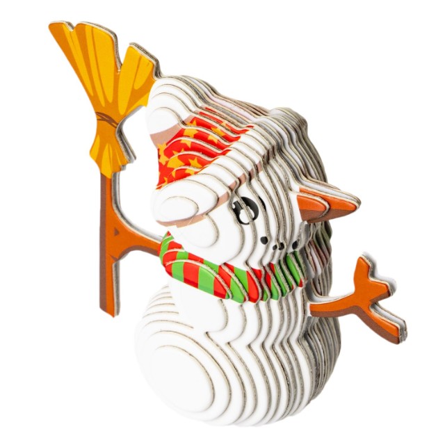 Пазл 3D Снеговик 28 деталей. Превью 7