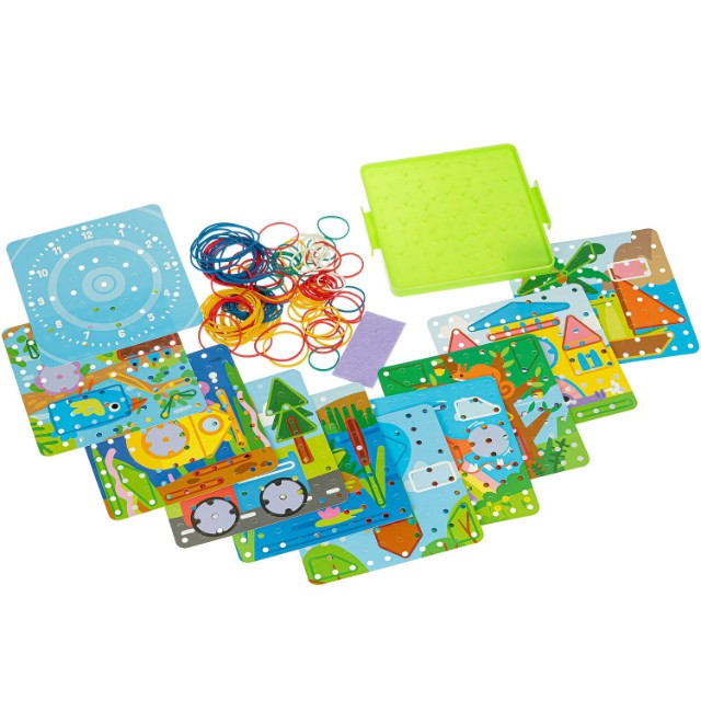 Игра Настольная Геоборд двусторонний Превью 1