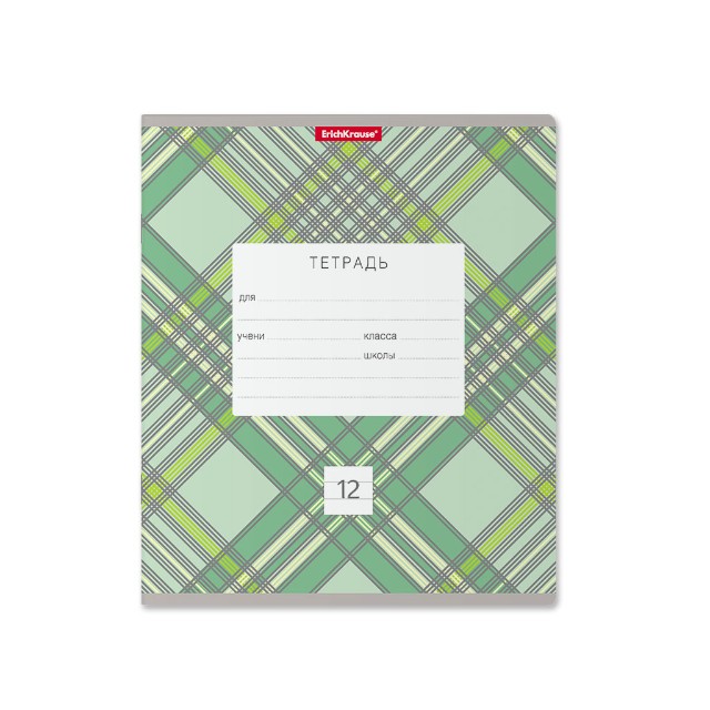 Тетрадь 12л линейка Optima Check ассорти Превью 3