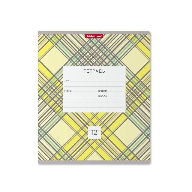Тетрадь 12л линейка Optima Check ассорти Превью 8