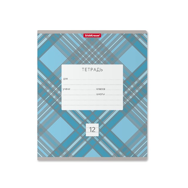 Тетрадь 12л линейка Optima Check ассорти Превью 10