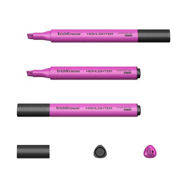 Маркер-выделитель розовый Visioline V-17 Превью 2