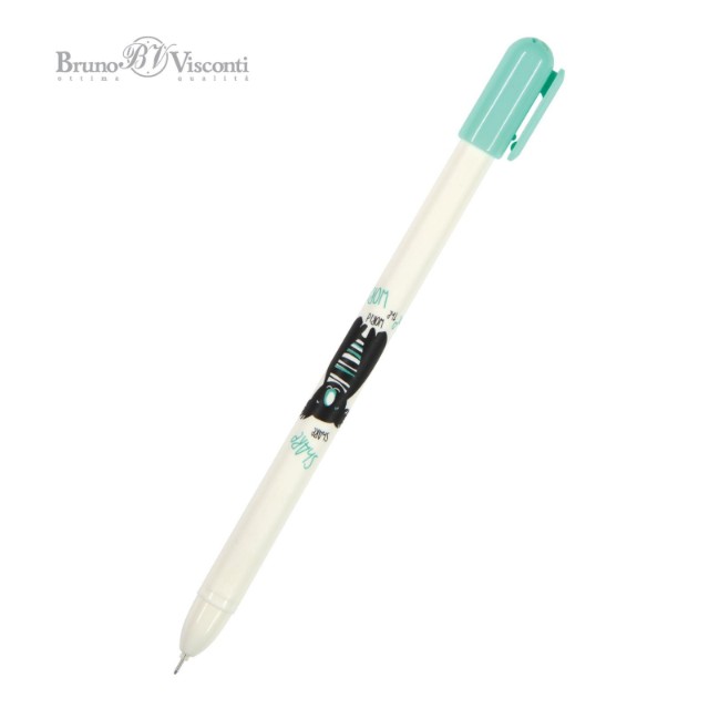 Ручка гелевая синяя BV CoolWrite Коала 0,38мм принт