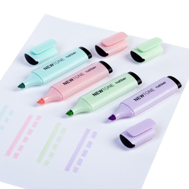 Маркеры-выделители 4шт 1-5мм пастель Превью 2