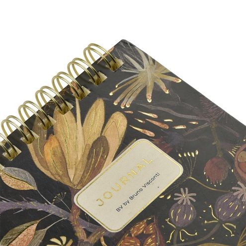 Блокнот А7 60л лин спир BV Ночные цветы Превью 2