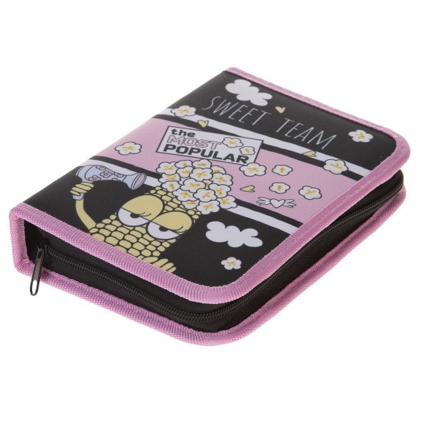 Пенал 1 отд пуст 2 откид планк Hatber Модная кукуруза