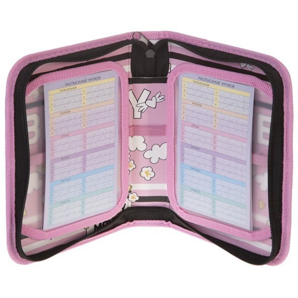 Пенал 1 отд пуст 2 откид планк Hatber Модная кукуруза Превью 1