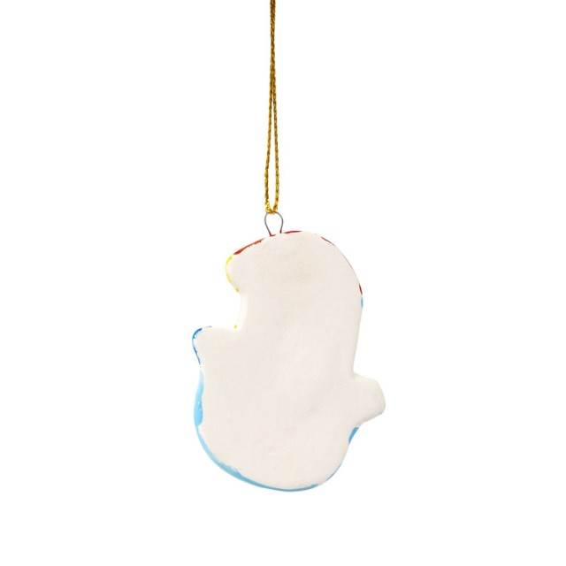 Творч Ёлочные украшения своими руками Снеговик (на карте Дед Мороз) Превью 4