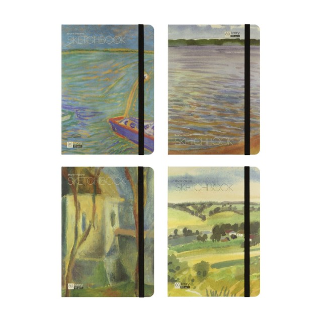 Скетчбук 179*250мм 80л тв BV бежевый блок 100гр