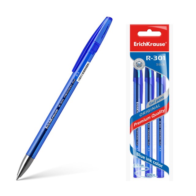 Ручка гелевая синяя EK Original Gel Stick 0.5 ПОШТУЧНО