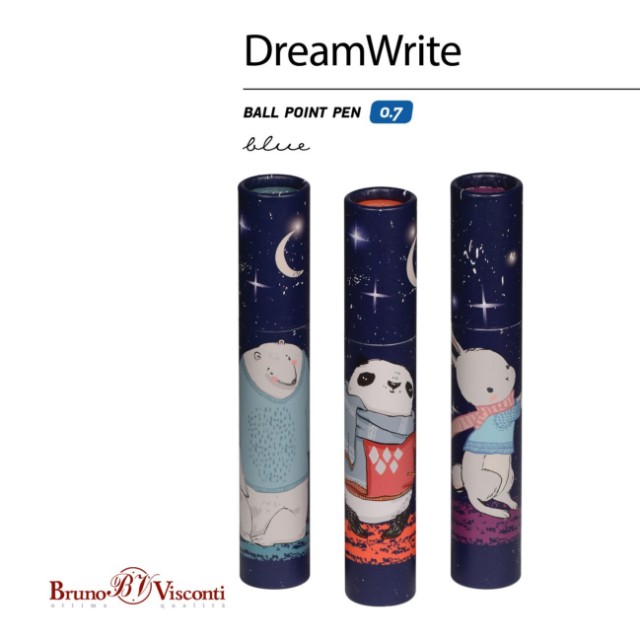 Ручка подар шар BV DreamWrite синяя 0,7мм Волшебная ночь Превью 7