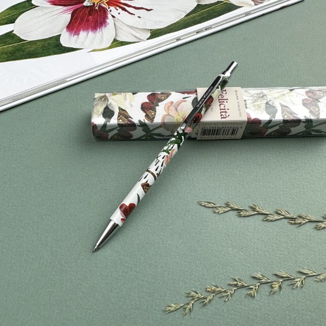 Ручка подар шар BV Felicita синяя 0,7мм Пионы Превью 6