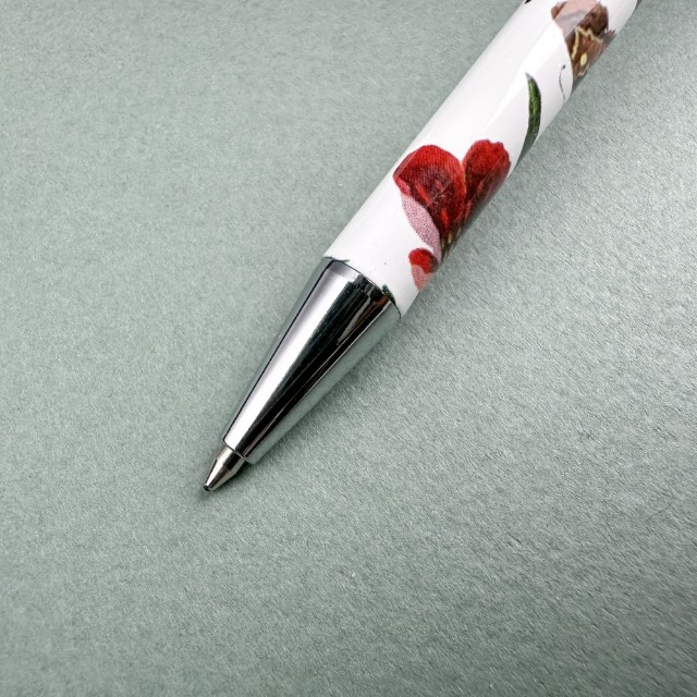 Ручка подар шар BV Felicita синяя 0,7мм Пионы Превью 3