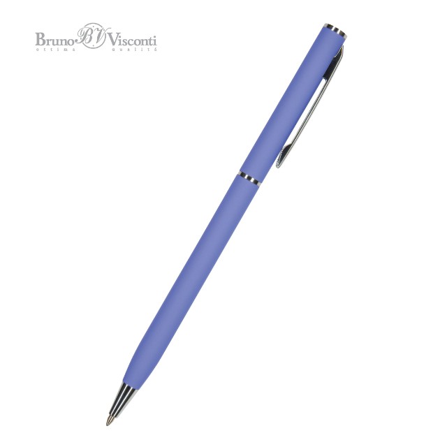 Ручка подар шар BV Palermo синяя 0,7мм фиолет корп поворот