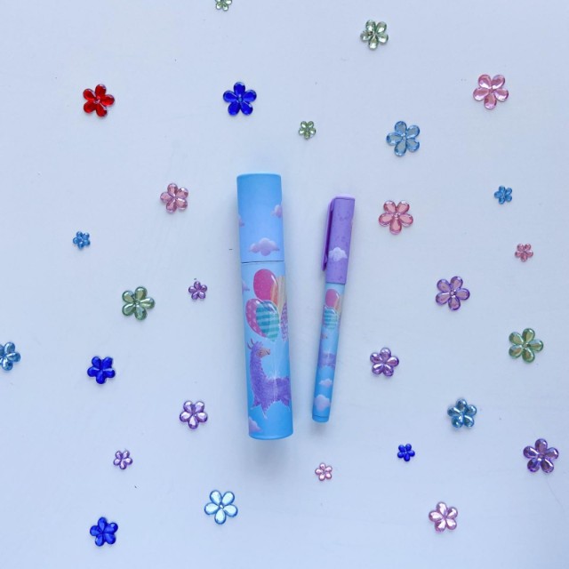 Ручка подар шар BV DreamWrite синяя 0,7мм Волшебные ламы  3 вида Превью 4