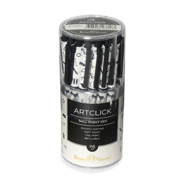 Ручка шариковая синяя BV ArtClick. Модница 0.5 мм принт авт Превью 4