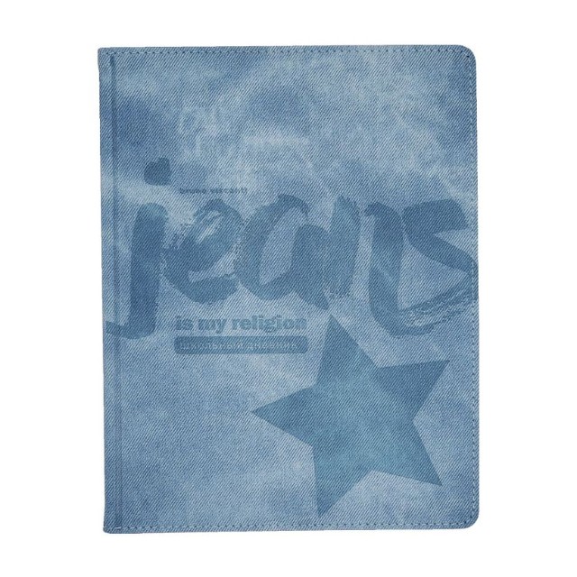 Дневник ст кл иск.кожа BV Jeans (голубой)