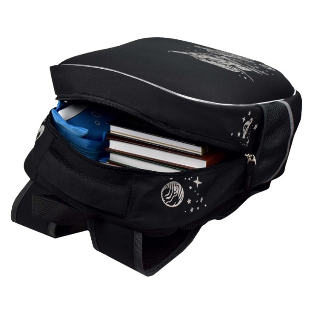 Ранец панцирный Космонавт черный ЭВА панель 1отд + брелок Превью 2