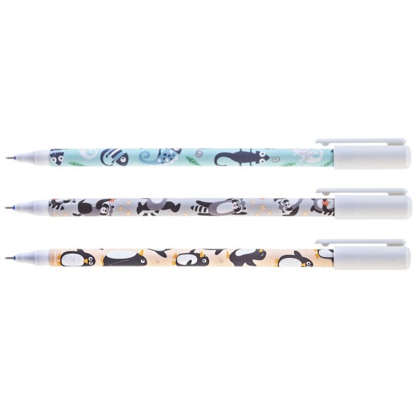 Ручка гелевая Пиши-стирай синяя Hatber Let`s play 0,6мм игольч. Превью 0