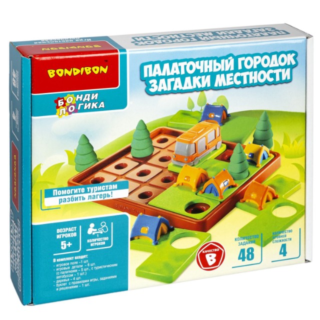 Игра Настольная Палаточный городок. Загадки местности