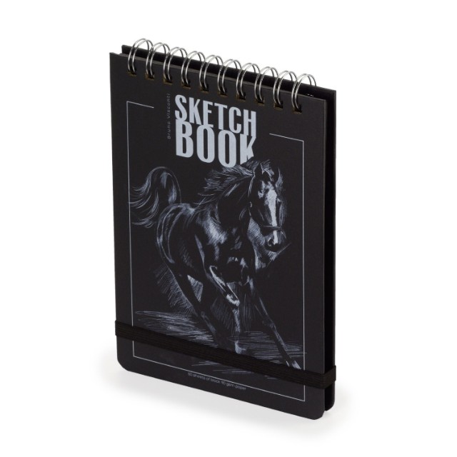 Скетчбук 100*130мм 120л BV Черный 110 гр. на гребне (4 вида) Превью 4