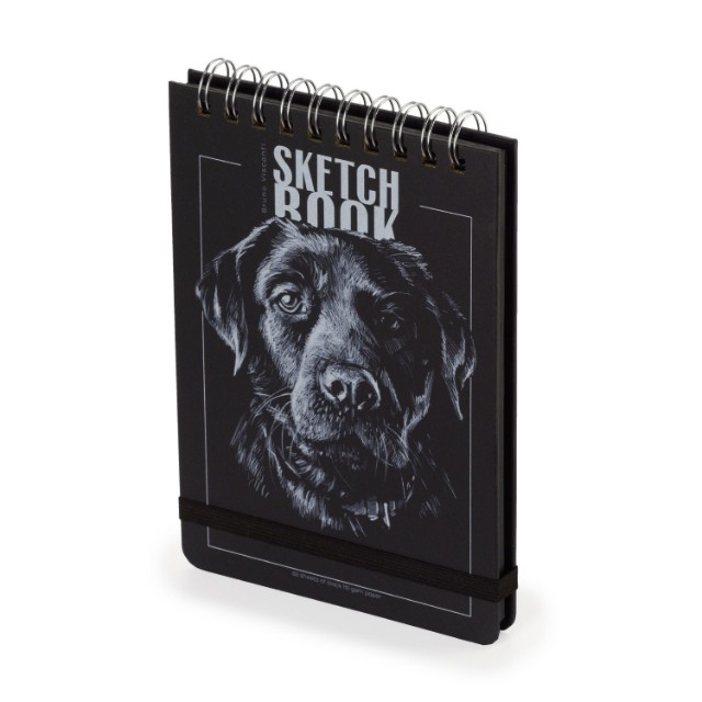 Скетчбук 100*130мм 120л BV Черный 110 гр. на гребне (4 вида) Превью 12