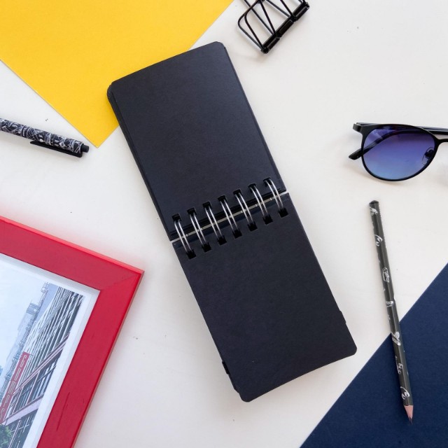 Скетчбук 100*130мм 120л BV Черный 110 гр. на гребне (4 вида) Превью 8