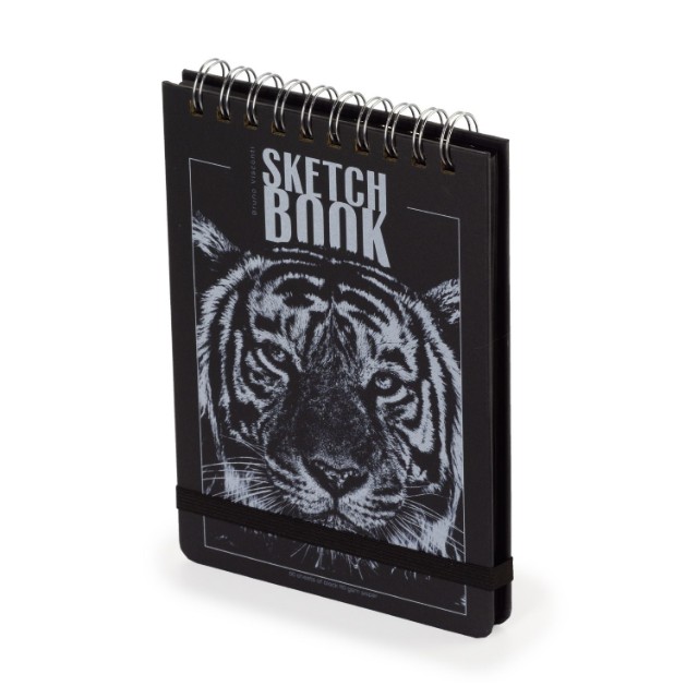 Скетчбук 100*130мм 120л BV Черный 110 гр. на гребне (4 вида) Превью 9