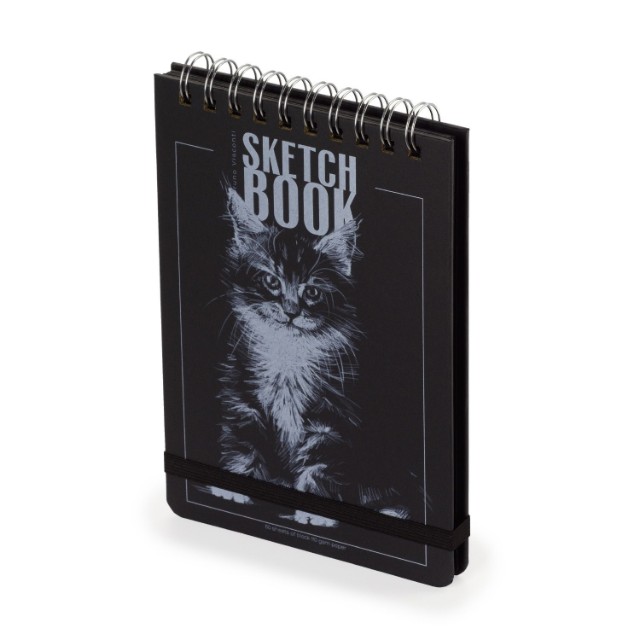 Скетчбук 100*130мм 120л BV Черный 110 гр. на гребне (4 вида) Превью 2