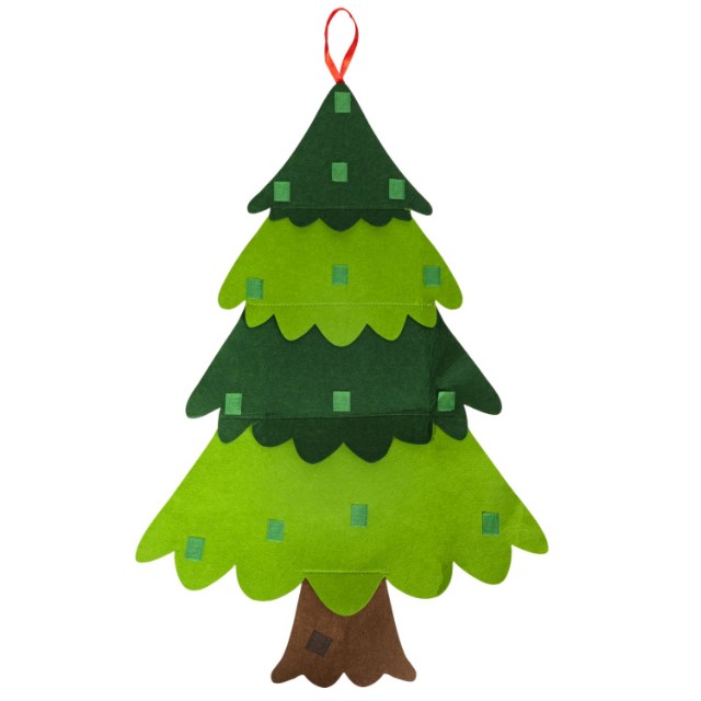 Творч Фетр Самая компактная ёлка из фетра 75*50см (+ 14 игрушек на липучках) Превью 5