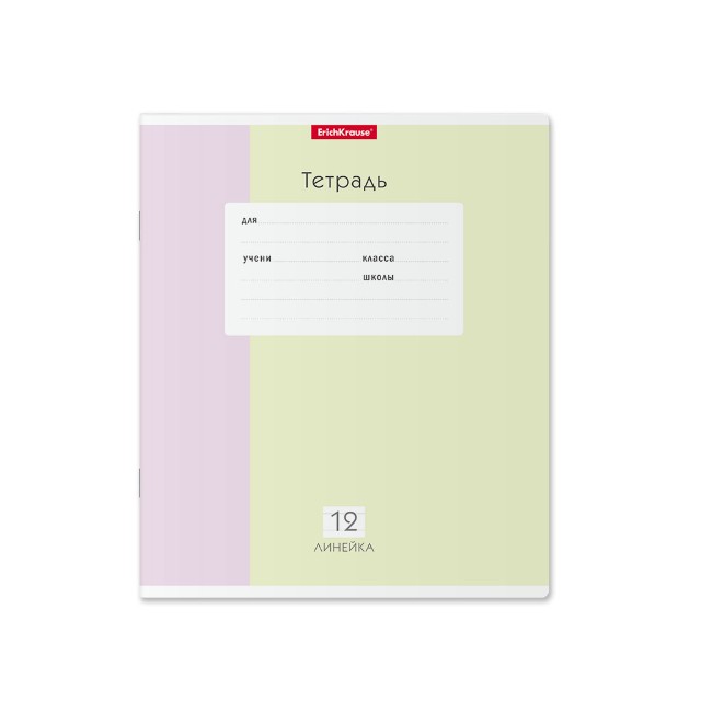 Тетрадь 12л линейка Однотонная с рис Optima Blocks ассорти Превью 5