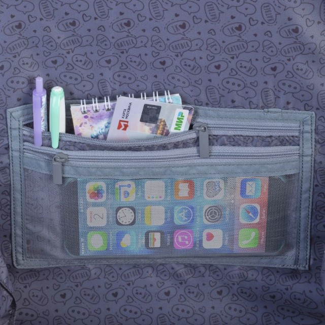 Ранец панцирный Hatber Сладкий микс 2 отделения 2 кармана (пайетки) Превью 6