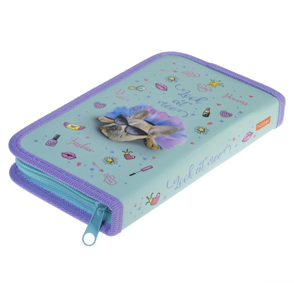 Пенал 1 отд пуст Hatber Модница Превью 3