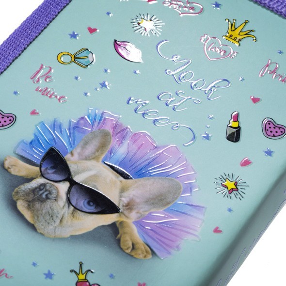 Пенал 1 отд пуст Hatber Модница Превью 2