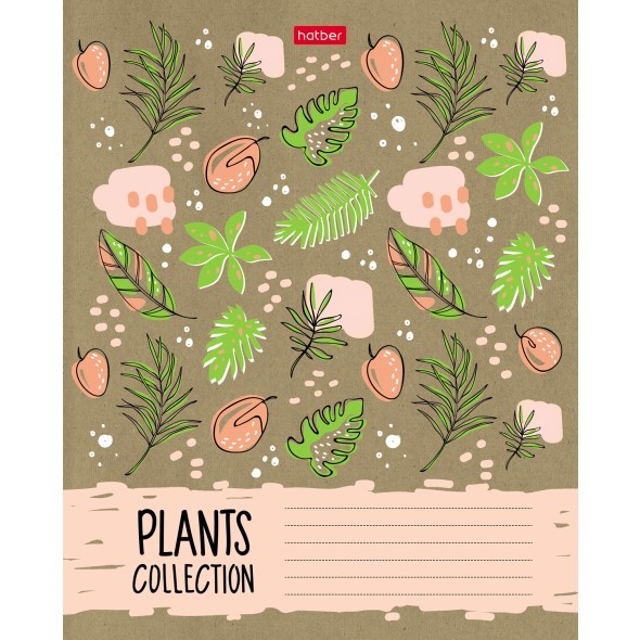 Тетрадь 18л клетка Ботаника крафт скругл. ассорти Превью 0