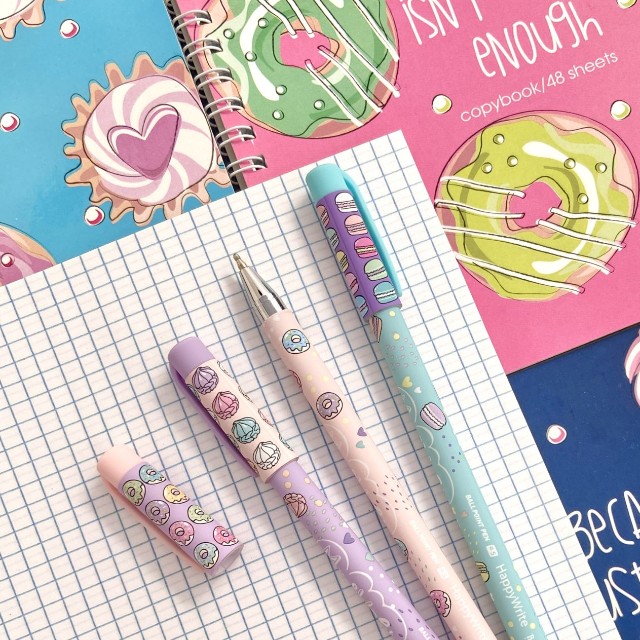 Ручка шариковая синяя BV HappyWrite My Sweet. Пончики 0,5мм Превью 6