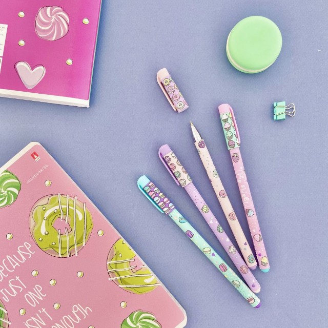 Ручка шариковая синяя BV HappyWrite My Sweet. Пончики 0,5мм Превью 3