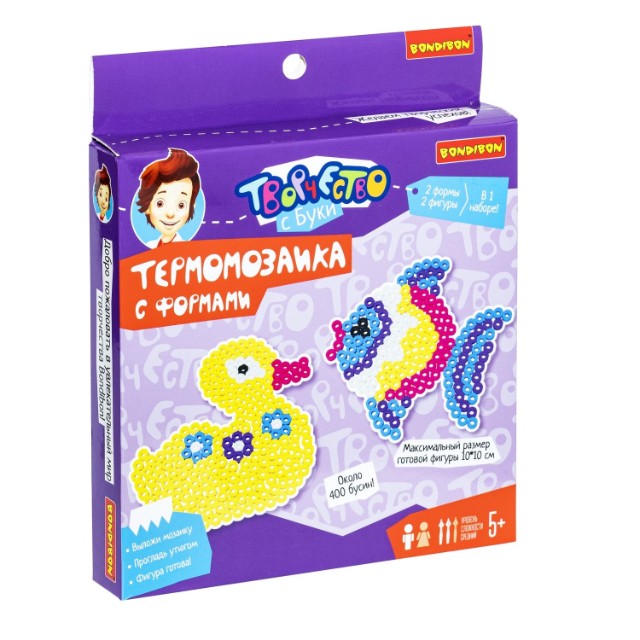 Творч Термомозаика Рыбка и утка (2 формы в наборе)