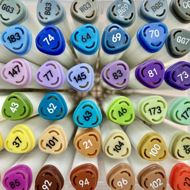 Маркеры д/скетчинга двуст 60цв 1-6мм BV Sketch&Art Мега Превью 4