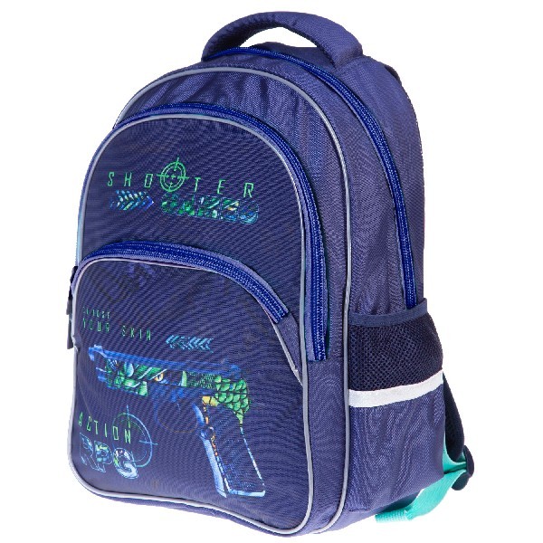 Рюкзак эргономич. Hatber Стрелок синий 3 отделения 3 кармана Превью 5