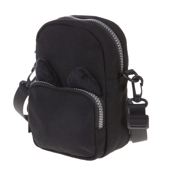 Сумка детская Hatber Ушки на макушке, черная 11х19см 2 отделения Превью 2