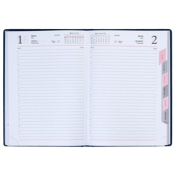 Ежедневник А5 2025г Caprice Prestige Ярко-Синий (вырубка) Превью 1