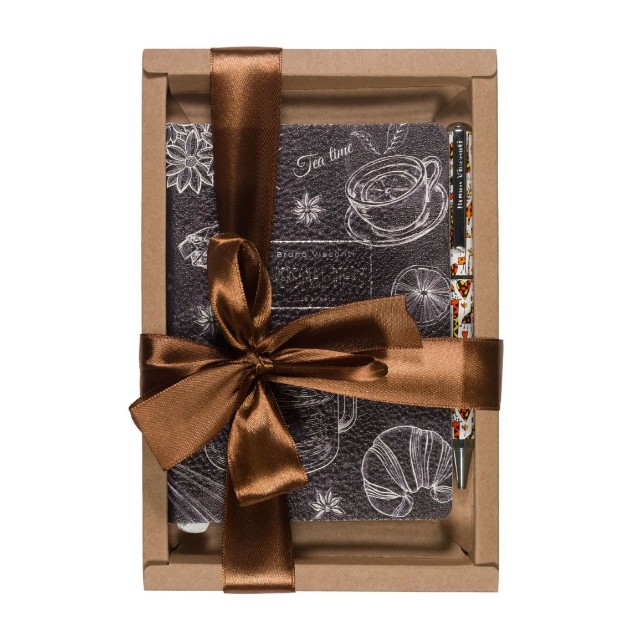 Набор подар BV Caff Nero. Time ежеденвник и металл. ручка, в подар. коробке