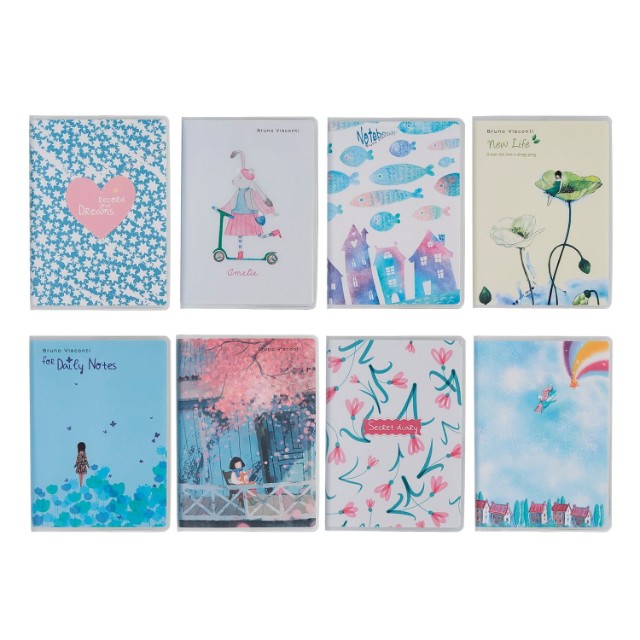 Зап. книжка А7 64л лин тв BV City Journal (8 видов)