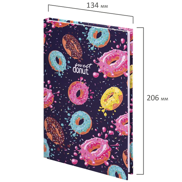 Блокнот А5 80л кл Brauberg Donuts