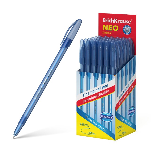 Ручка шариковая синяя EK NeoR Original 0,26мм 1000м тонир. корп