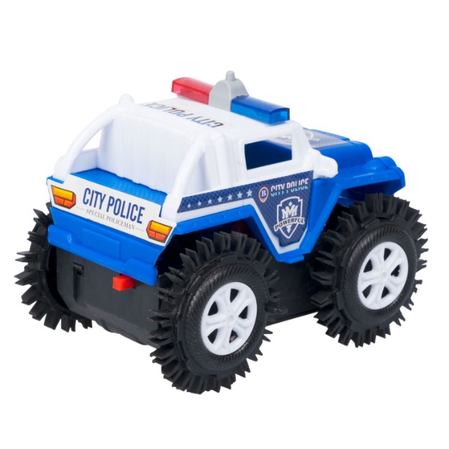 Машина Джип-перевёртыш Полиция 4WD пласт на батарейках Превью 4