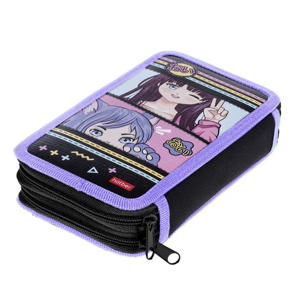 Пенал 2 отд пуст Hatber Аниме Превью 5