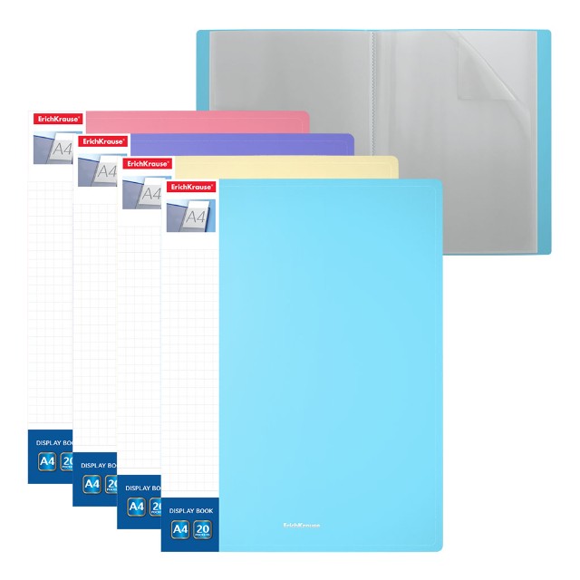 Папка-файл А4 20л EK Matt Pastel ассорти Превью 0