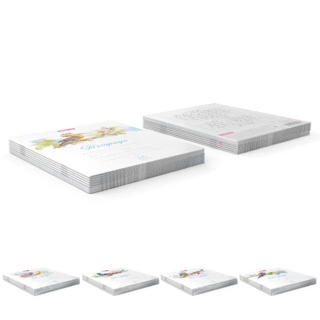 Тетрадь 18л линейка Birds Превью 7